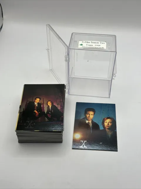 Topps 1996 X Files Trading Cards Season 2 Complete 90s VINTAGE 72 Card Set S2