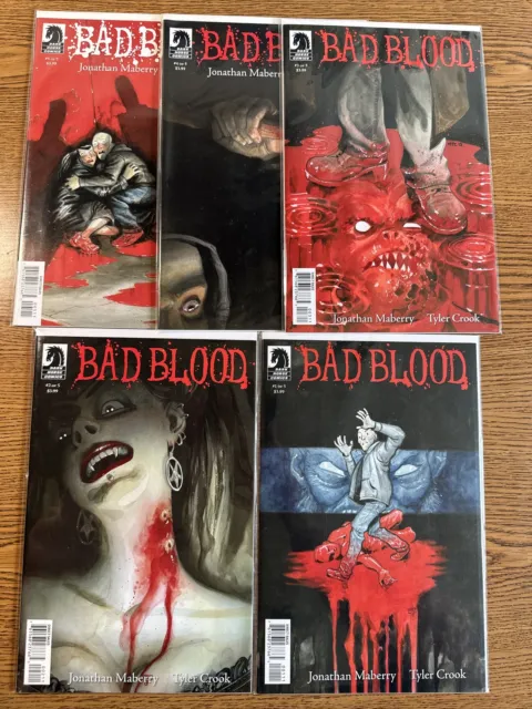 Bad Blood #1 2 3 4 5 Lot Run complete series - Dark Horse horror vampires VF/NM