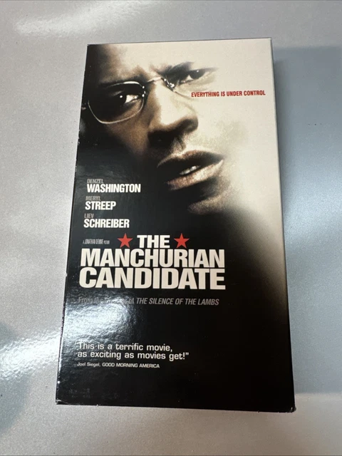 THE MANCHURIAN CANDIDATE (VHS, 2004) Denzel Washington MINTY EUR