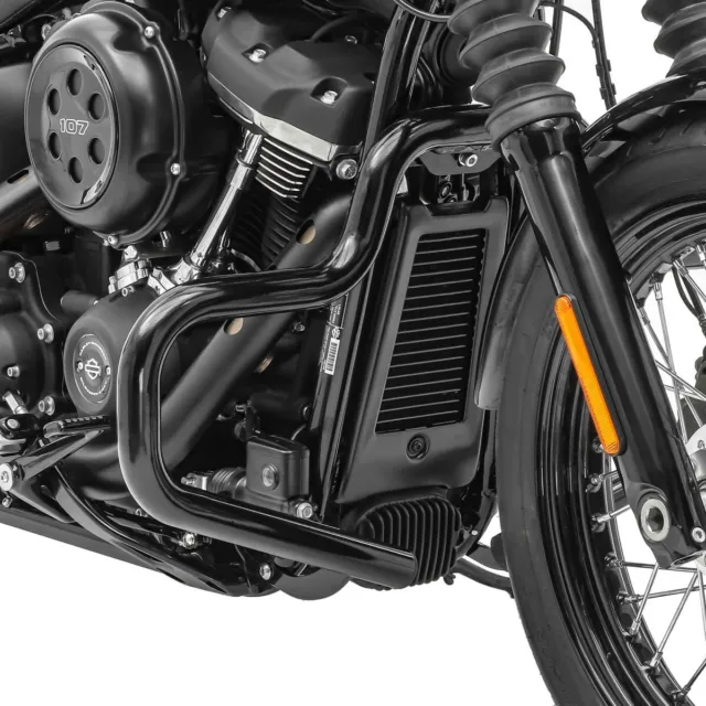 Sturzbügel Mustache für Harley Softail Street Bob / Standard 18-23 schwarz 2