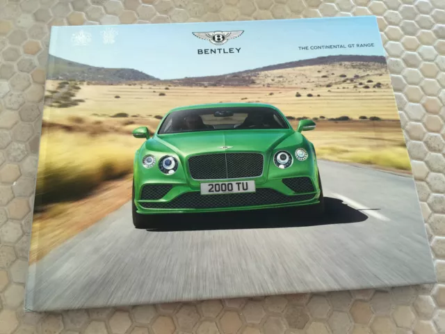 Bentley Continental Gt Gtc W12 Speed Prestige Hardbound Book Brochure 2017 Usa