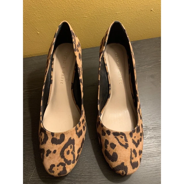 KELLY KATIE Leopard Shoes Size 7.5 Laurene Wedge Heel 24.00 PicClick