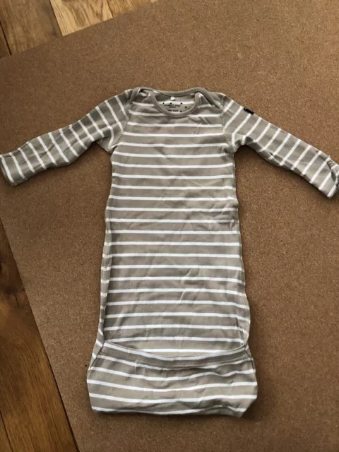 Polarn O.Pyret sleep suit Organic Cotton 0-4 mths Perfect Condition Used Twice