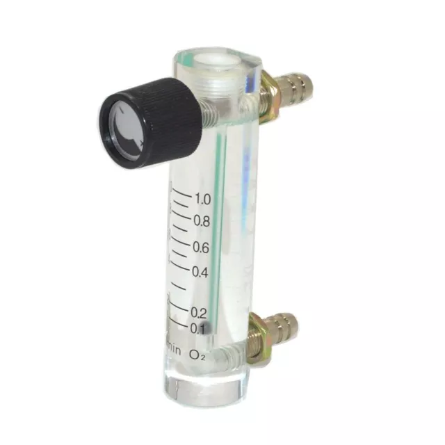 0.1-1LPM 0.1Mpa Acrylic Gas Air Oxygen Flow Meter Flowmeter With Control Valve