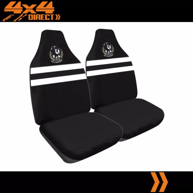 Collingwood Magpies Official Afl™ Licensed Seat Covers Airbag Compatible