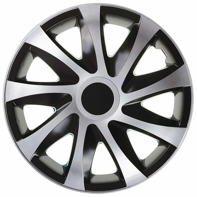 13'' Wheel Trims Covers Hub Caps 4pcs Universal 13 inch Silver Black Resistant