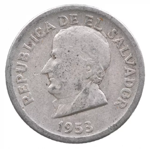 Roughly the Size of a Dime 1953 El Salvador 25 Centavos World Silver Coin *440