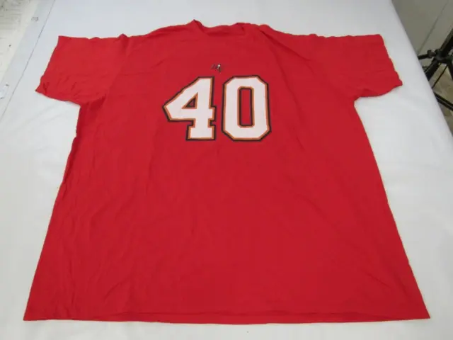 New Mike Alstott #40 Tampa Bay Buccaneers Mens Size 4XL Red Shirt