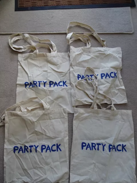 Job lot bundle 4x Mamma Mia party pack tote cloth bags