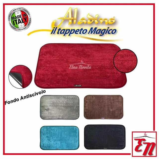 Aladino il tappeto Magico® - De originele deurmat voor binnen en buiten, antislip en machinewasbaar, zeer absorberende mat, badmat, huis en keuken, gemaakt in Italië