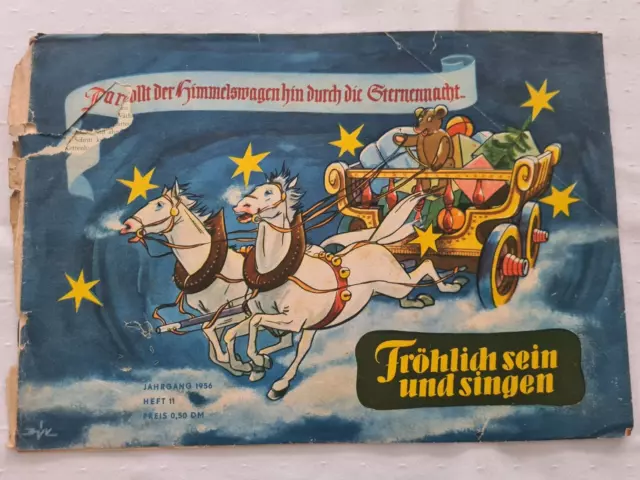 Frösi Fröhlich sein und singen Pioniermagazin Comic Heft 11 Jahrgang 1956 DDR