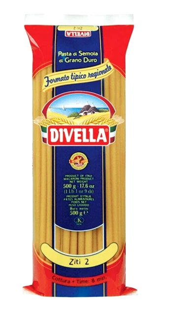Divella Ziti N.2 500 g Baresische Hochzeit Nudeln Divella Ziti 2 500 g