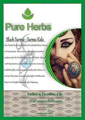 Pure Herbs Negro Surma Kala Para Saludable Ojos