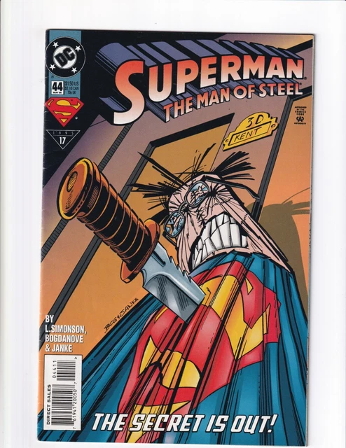 DC COMICS - SUPERMAN: THE MAN OF STEEL  ISSUE #44 VF (MAY 95) Bagged and Boarded