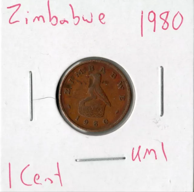 Coin Zimbabwe 1 Cent 1980 KM1