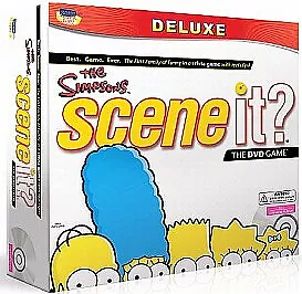 Scene It? The Simpsons Deluxe Edition DVD/HD Video Game 2009 Trivia Board Game