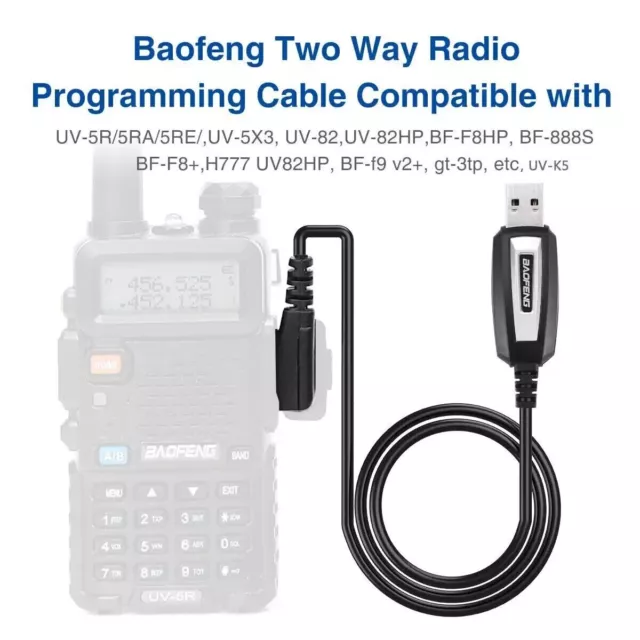 USB Programmierkabel für Baofeng UV-5R Treiber-CD Software UV-82 BF-888S Zubehör 2