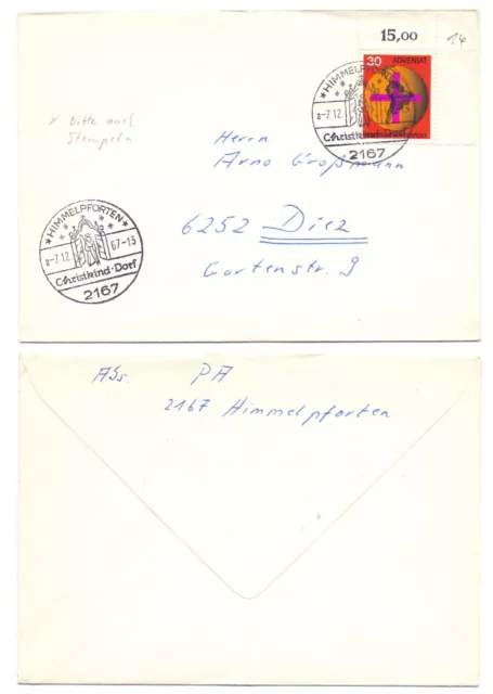 102446 - Sonderstempel: Christkind-Dorf Himmelpforten - 7.12.1967