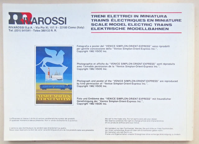 TRAIN HO RIVAROSSI Locomotive Electrique E645 045 de la FS Série 1 EUR 69,00 - FR