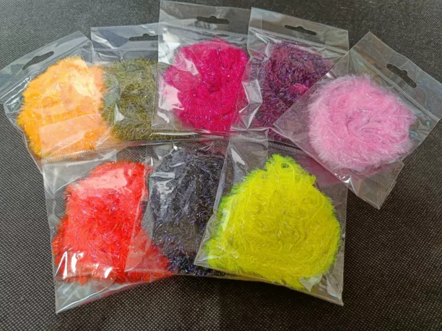 UV 15mm Fritz for blob and fly tying material - 2 meters per pack