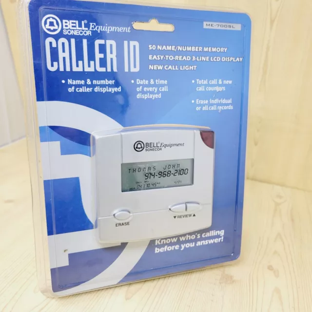 BELL Sonecor Equipment CALLER ID Name & Number New Sealed