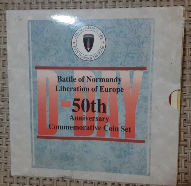 Battle Of Normandy Liberation Of Europe 50th Anniversary Commemorative Coin Set