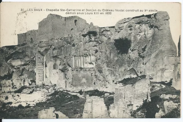 CPA 13 - Les Baux - Chapelle Ste Catherine And Donjon of / The Castle Feudal