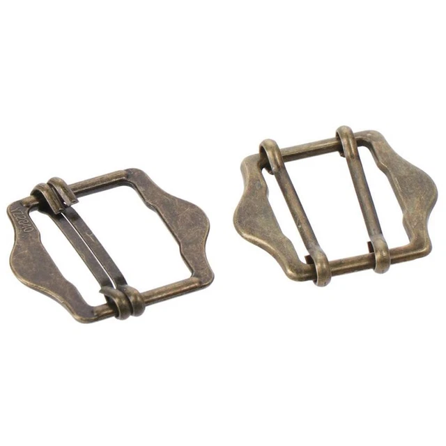 10pcs Bronze Adjustable Slider Buckle 25mm Release Buckle Rings  for Suit Vest