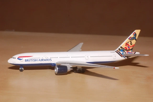 Avion Miniature Herpa Wings 506304 - Boeing 777 British Airways - 1:500 - Occasion