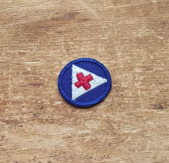 VTG WW2 US Army Nurses Aide Patch 1 1/4" Blue Red Home Front Civil Defense     2