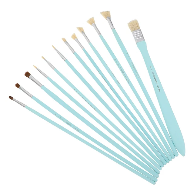 12 stücke praktische malerei pinsel künstler zeichnung bürsten aquarell malerei