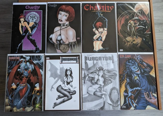 Set of 8 rare Chastity, Purgatori & Evil Ernie comics