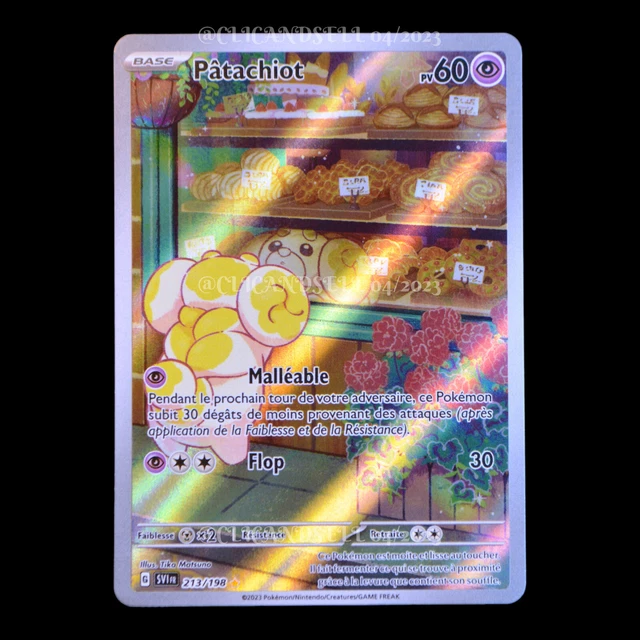 Carte Pokémon Pâtachiot 213/198 – Art Rare (AR) – Écarlate Et Violet 01 – Neuve Sous Sleeve Et Top-loader