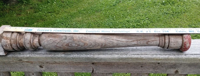 Architectural Salvage Turned Wood Newel Post B 5