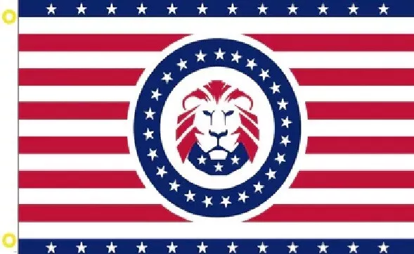 2X3 Donald Trump 2024 Trump Lion Patriotic Republican Party Flag Banner 100D