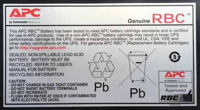 APC REPLACEMENT BATTERY CARTRIDGE #59 :: RBC59  (Enterprise Computing > Replacem