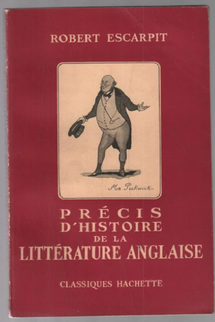 Précis d'histoire de la littérature anglaise | Escarpit Robert | Bon état