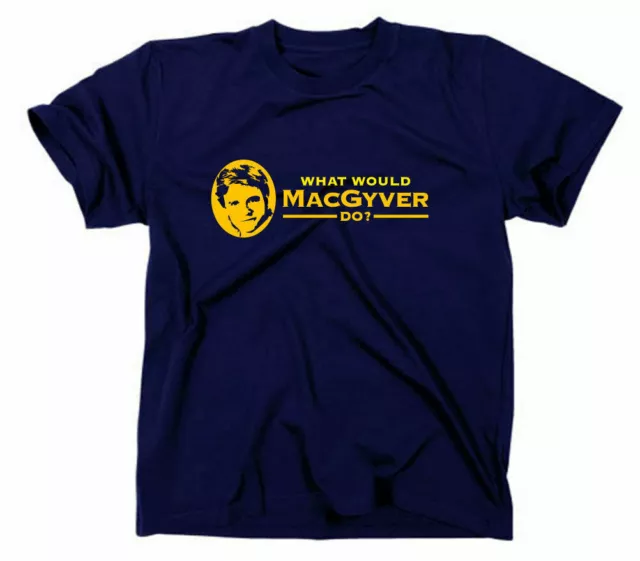 Macgyver Kult T-Shirt TV-Serie Funshirt Fanshirt What Would Do Survival Kit Fan