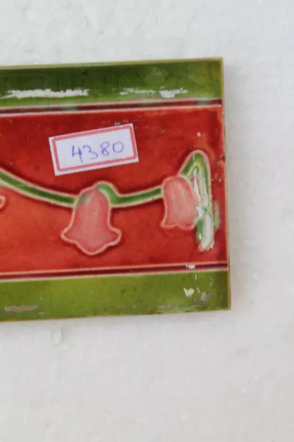 Old Circa 1930 Vintage Artdeco Ceramic Tile Border Made In Japan NH4380 5