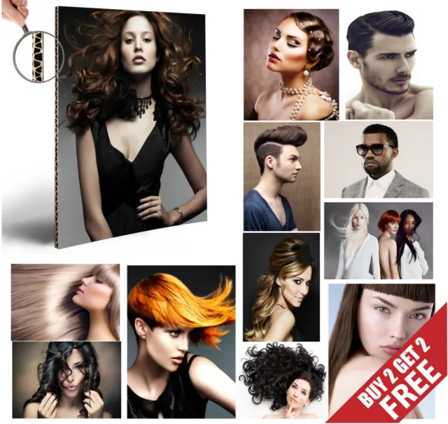 HAIR SALON, HAIRDRESSER, BARBER, HAIRSTYLE POSTER, Selectable 30 A4 HQ Art Print