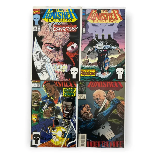 The Punisher Vol. 2 Comic Book Lot (4) #55,56,61,92 Marvel Comics