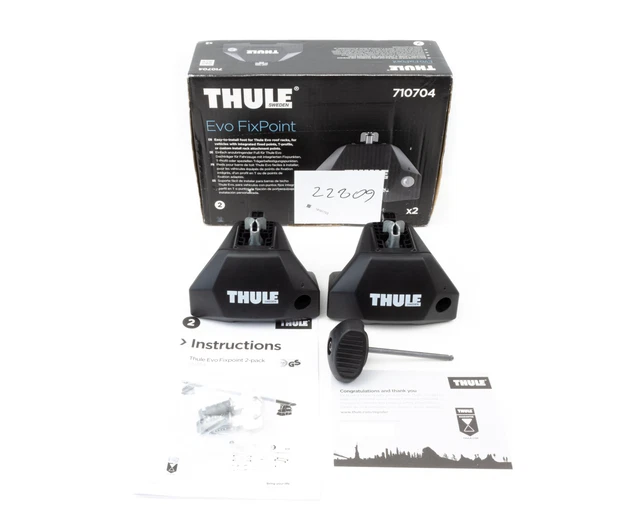 Thule Evo Clamp EROW - Piedini Per Barre Portatutto, Set Da 4, Nero - Foto 9