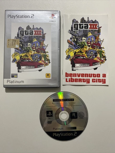 Gta Iii 3 Grand Theft Auto  Ps2 Sony Playstation 2 Gioco Videogioco Ita Completo