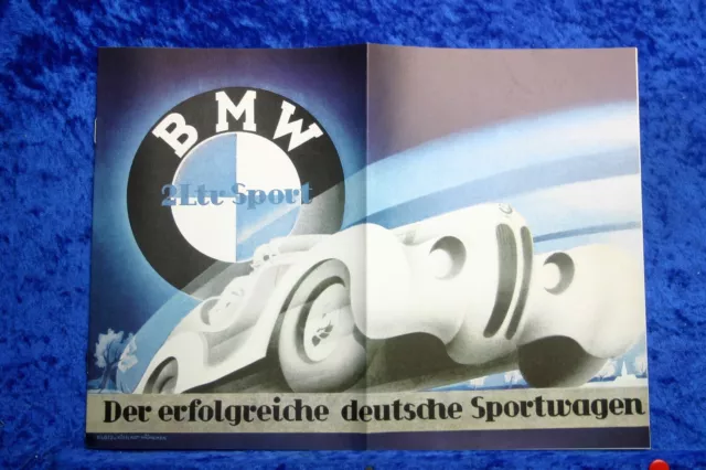 BMW 2 Liter Sport 1936 Prospekt (A1096) Nachdruck Archiv Verlag