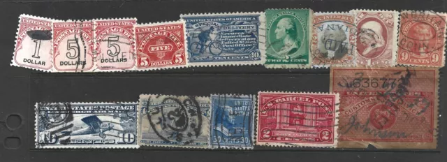 USA STAMPS mostly very early period stamp hoard on stock card USED FREE SHIP