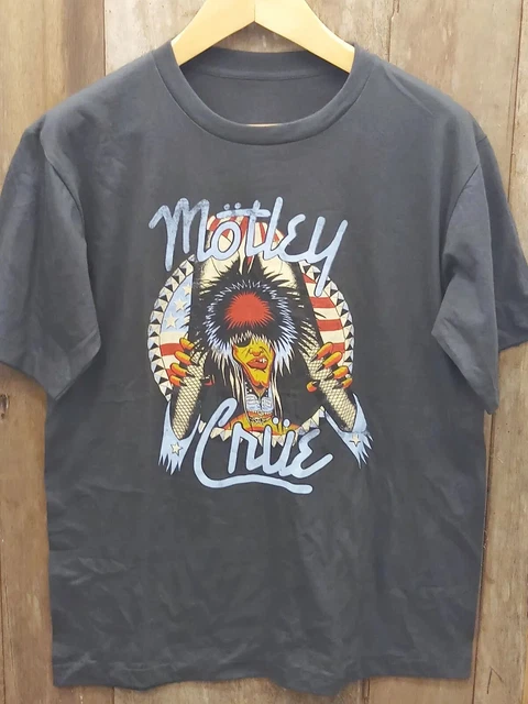 MOTLEY CRUE 100% COTTON NEW VINTAGE BAND Black Shirt Unisex Men Women KV9292 MOTLEY CRUE 100% COTTON NEW VINTAGE BAND Black Shirt Unisex Men Women KV9292