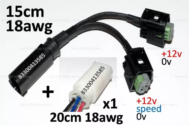 BMW Y Accessory cable 15cm/18awg + 1plug - R1200 R1250 GS RS RT S1000 XR K F850