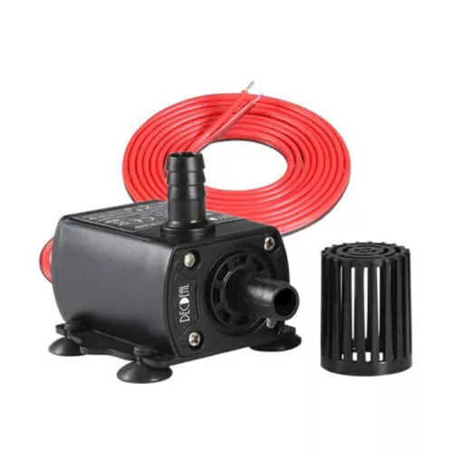 Mini Tauchpumpe 12V 280 L/H Kühl Bürstenlos Wasserpumpe Motor Unterwasser Garten