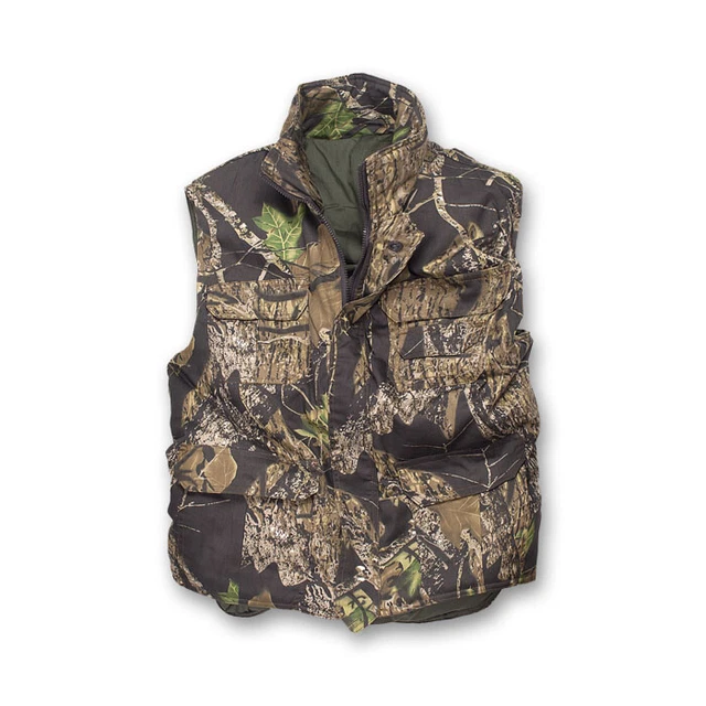 Gilet smanicato kanvas alta visibilita' arancio sicurezza caccia uomo cerato