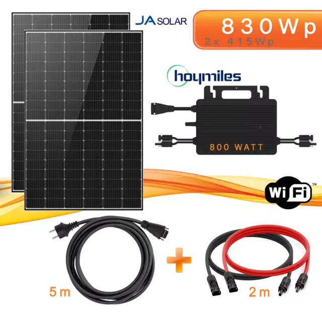 Balkonkraftwerk Solarpanel 830 Watt / 800 Watt Balkon Photovoltaik Solaranlage